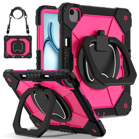 For iPad Air 13 (2026) / (2025) / (2024) Kickstand Case Silicone+PC Tablet Cover