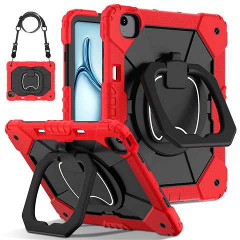 For iPad Air 13 (2026) / (2025) / (2024) Kickstand Case Silicone+PC Tablet Cover