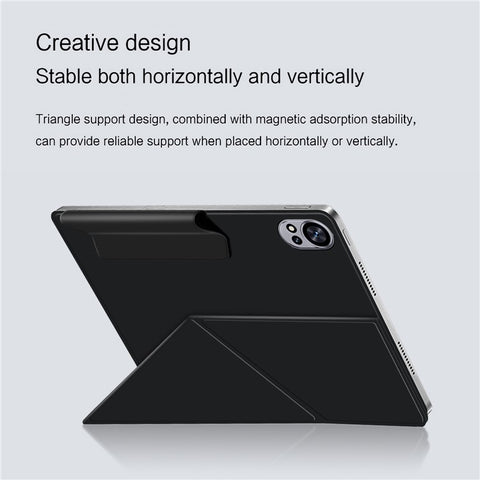 For Huawei MatePad Air (2024) Leather Case Origami Stand Magnetic Tablet Cover Auto Wake / Sleep