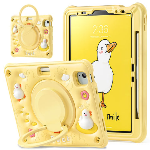 For iPad Air 11 (2026) / (2025) / (2024) / Air (2022) / (2020) / Pro 11 (2022) / (2021) / (2020) / (2018) Kickstand PC+Silicone+TPU Tablet Cover