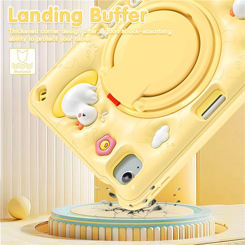 For iPad Air 11 (2026) / (2025) / (2024) / Air (2022) / (2020) / Pro 11 (2022) / (2021) / (2020) / (2018) Kickstand PC+Silicone+TPU Tablet Cover
