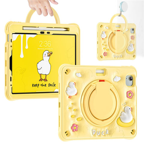 For iPad Air 11 (2026) / (2025) / (2024) / Air (2022) / (2020) / Pro 11 (2022) / (2021) / (2020) / (2018) Kickstand PC+Silicone+TPU Tablet Cover