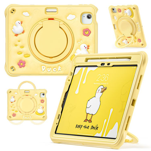 For iPad Air 11 (2026) / (2025) / (2024) / Air (2022) / (2020) / Pro 11 (2022) / (2021) / (2020) / (2018) Kickstand PC+Silicone+TPU Tablet Cover