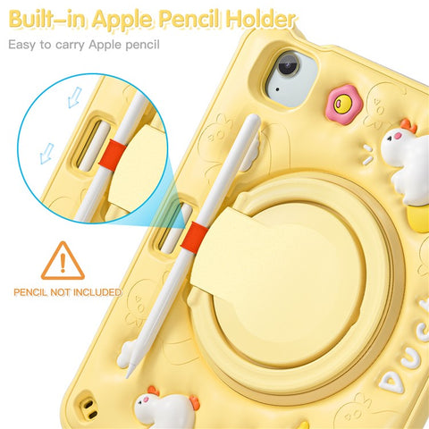 For iPad Air 11 (2026) / (2025) / (2024) / Air (2022) / (2020) / Pro 11 (2022) / (2021) / (2020) / (2018) Kickstand PC+Silicone+TPU Tablet Cover