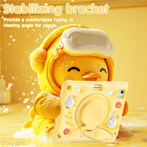 For iPad Air 11 (2026) / (2025) / (2024) / Air (2022) / (2020) / Pro 11 (2022) / (2021) / (2020) / (2018) Kickstand PC+Silicone+TPU Tablet Cover