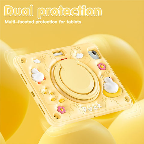 For iPad Air 11 (2026) / (2025) / (2024) / Air (2022) / (2020) / Pro 11 (2022) / (2021) / (2020) / (2018) Kickstand PC+Silicone+TPU Tablet Cover