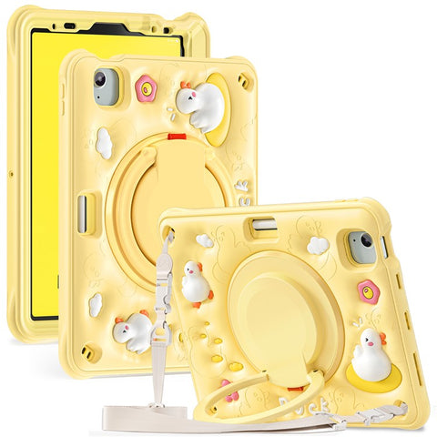 For iPad Air 11 (2025) / (2024) / Air (2022) / (2020) / Pro 11 (2022) / (2021) / (2020) / (2018) Case with Shoulder Strap Kickstand Cover