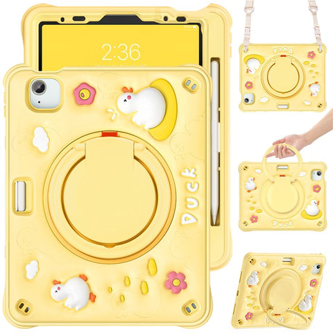 For iPad Air 11 (2025) / (2024) / Air (2022) / (2020) / Pro 11 (2022) / (2021) / (2020) / (2018) Case with Shoulder Strap Kickstand Cover