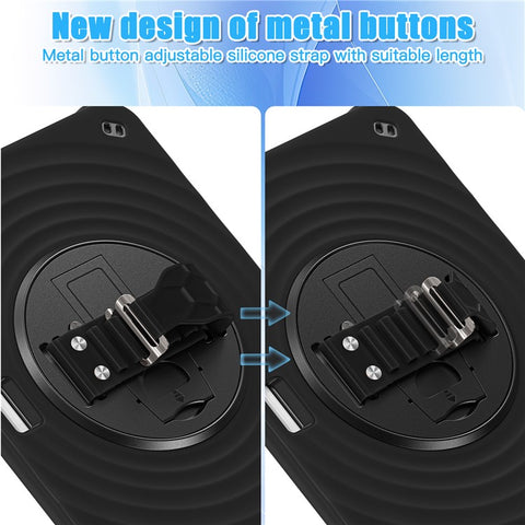 For iPad Pro 11 (2025) / 11 (2024) Case Hand Strap Kickstand TPU+PC+Silicone Tablet Cover