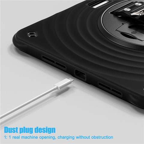 For iPad Pro 11 (2025) / 11 (2024) Case Hand Strap Kickstand TPU+PC+Silicone Tablet Cover