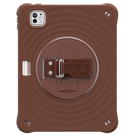 For iPad Pro 11 (2025) / 11 (2024) Case Hand Strap Kickstand TPU+PC+Silicone Tablet Cover