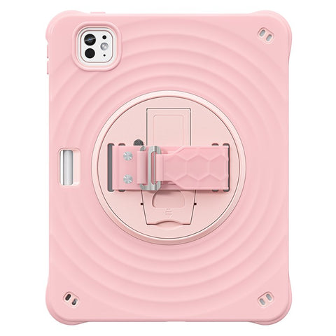 For iPad Pro 11 (2025) / 11 (2024) Case Hand Strap Kickstand TPU+PC+Silicone Tablet Cover