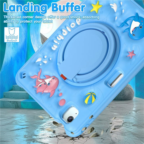 For iPad Air 11 (2025) / (2024) / Air (2022) / (2020) / Pro 11 (2022) / (2021) / (2020) / (2018) Case with Shoulder Strap Kickstand Cover