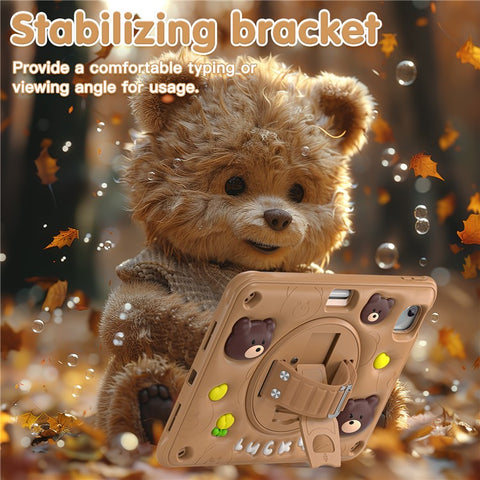 For iPad Air 11 (2025) / (2024) / Air (2022) / (2020) / Pro 11 (2022) / (2021) / (2020) / (2018) Case with Shoulder Strap Kickstand Cover