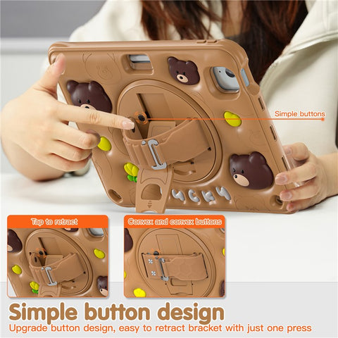 For iPad Air 11 (2026) / (2025) / (2024) / Air (2022) / (2020) / Pro 11 (2022) / (2021) / (2020) / (2018) Case Kickstand Tablet Cover