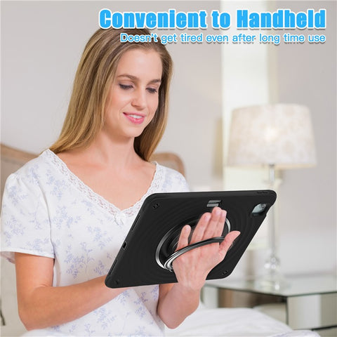 For iPad Air 13 (2025) / (2024) / Pro 12.9 (2022) / (2021) / (2020) / (2018) Case Kickstand PC+Silicone+TPU Tablet Cover