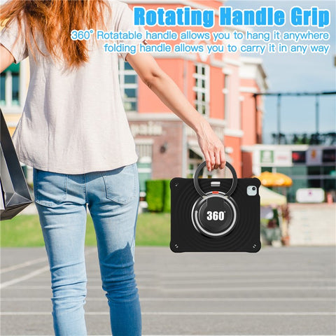 For iPad Air 13 (2025) / (2024) / Pro 12.9 (2022) / (2021) / (2020) / (2018) Case Kickstand PC+Silicone+TPU Tablet Cover