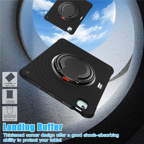 For iPad Air 13 (2025) / (2024) / Pro 12.9 (2022) / (2021) / (2020) / (2018) Case Kickstand PC+Silicone+TPU Tablet Cover