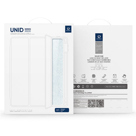 DUX DUCIS Unid Series For Samsung Galaxy Tab S6 Lite (2024) / (2022) / (2020) Case Auto Wake / Sleep TPU+PC+Leather Clear Tablet Cover