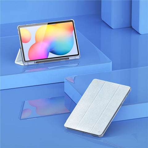 DUX DUCIS Unid Series For Samsung Galaxy Tab S6 Lite (2024) / (2022) / (2020) Case Auto Wake / Sleep TPU+PC+Leather Clear Tablet Cover