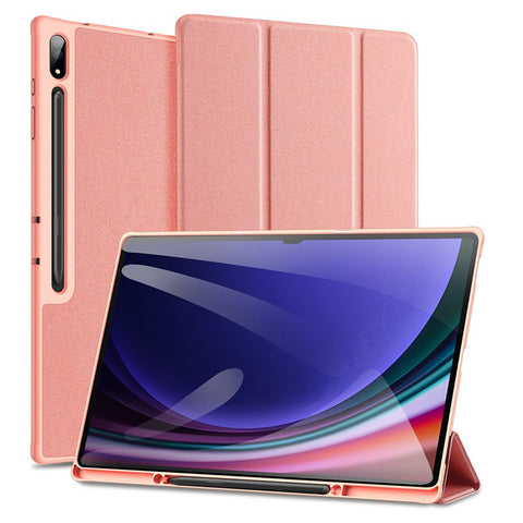 DUX DUCIS Domo Series for Samsung Galaxy Tab S10 Ultra / S9 Ultra / S8 Ultra Case Tri-Fold Stand Leather Cover Auto Wake / Sleep