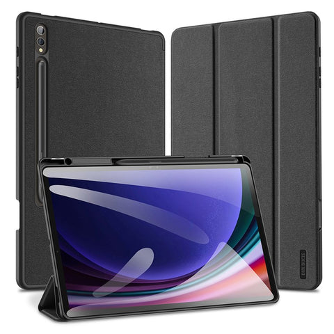 DUX DUCIS Domo Series for Samsung Galaxy Tab S10+ / S9+ / S9 FE+ Case Tri-Fold Stand Leather Cover Auto Wake / Sleep