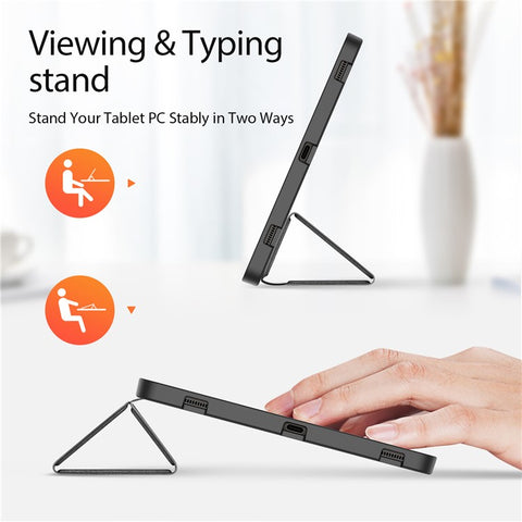 DUX DUCIS Domo Series for Samsung Galaxy Tab S10+ / S9+ / S9 FE+ Case Tri-Fold Stand Leather Cover Auto Wake / Sleep