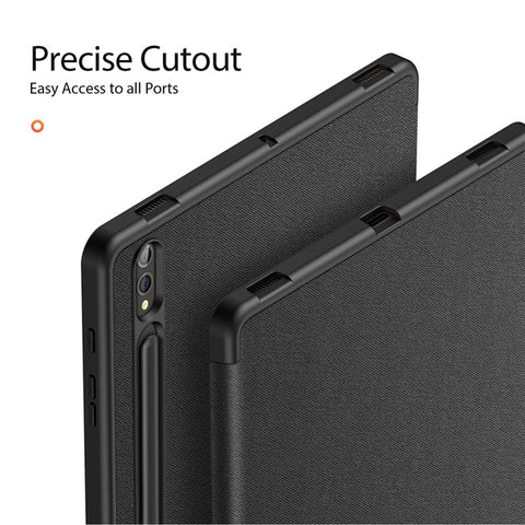 DUX DUCIS Domo Series for Samsung Galaxy Tab S10+ / S9+ / S9 FE+ Case Tri-Fold Stand Leather Cover Auto Wake / Sleep