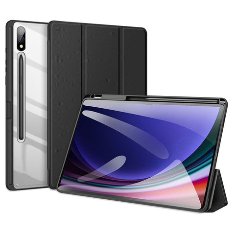 DUX DUCIS TOBY Series For Samsung Galaxy Tab S10+ / S9+ / S9 FE+ Case PU Leather Tri-Fold Stand Tablet Cover