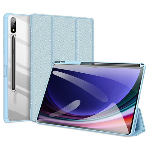 DUX DUCIS TOBY Series For Samsung Galaxy Tab S10+ / S9+ / S9 FE+ Case PU Leather Tri-Fold Stand Tablet Cover