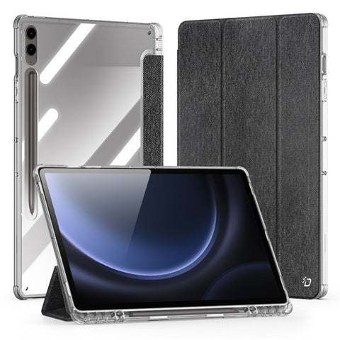 DUX DUCIS Unid Series For Samsung Galaxy Tab S10+ / S9+ / S9 FE+ Case Auto Wake / Sleep TPU+PC+Leather Clear Tablet Cover
