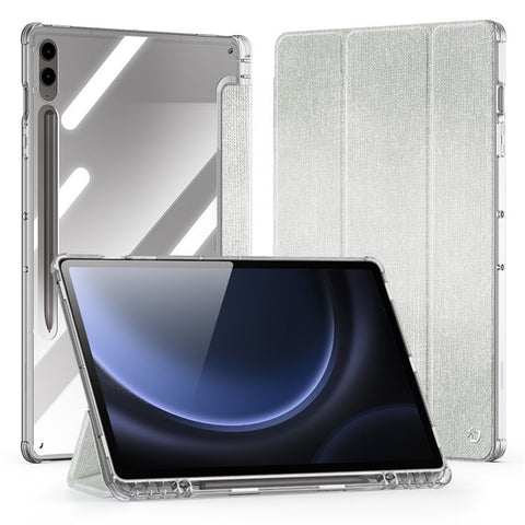 DUX DUCIS Unid Series For Samsung Galaxy Tab S10+ / S9+ / S9 FE+ Case Auto Wake / Sleep TPU+PC+Leather Clear Tablet Cover
