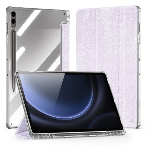 DUX DUCIS Unid Series For Samsung Galaxy Tab S10+ / S9+ / S9 FE+ Case Auto Wake / Sleep TPU+PC+Leather Clear Tablet Cover