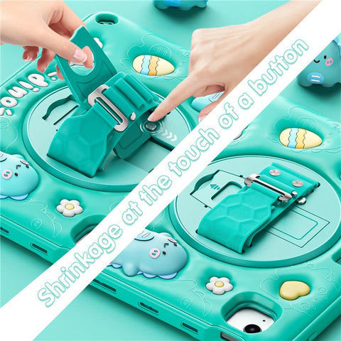 For iPad Air 11 (2025) / (2024) / Air (2022) / (2020) / Pro 11 (2022) / (2021) / (2020) / (2018) Case with Shoulder Strap Kickstand