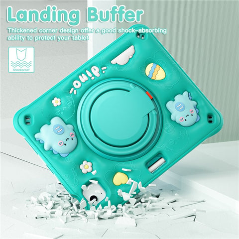 For iPad Air 11 (2025) / (2024) / Air (2022) / (2020) / Pro 11 (2022) / (2021) / (2020) / (2018) Case Kickstand PC+Silicone+TPU Tablet Cover