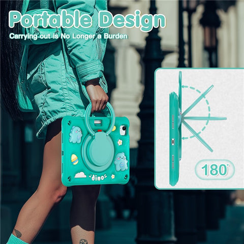 For iPad Air 11 (2025) / (2024) / Air (2022) / (2020) / Pro 11 (2022) / (2021) / (2020) / (2018) Case with Shoulder Strap Kickstand