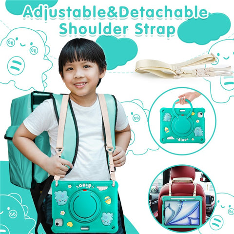 For iPad Air 11 (2025) / (2024) / Air (2022) / (2020) / Pro 11 (2022) / (2021) / (2020) / (2018) Case with Shoulder Strap Kickstand