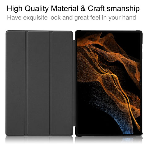 Leather Case for Samsung Galaxy Tab S10 Ultra / Tab S9 Ultra / Tab S8 Ultra Anti-Drop Stand Tablet Cover