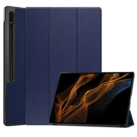 Leather Case for Samsung Galaxy Tab S10 Ultra / Tab S9 Ultra / Tab S8 Ultra Anti-Drop Stand Tablet Cover