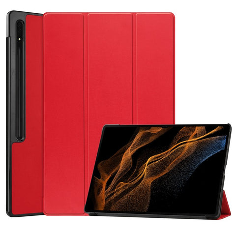 Leather Case for Samsung Galaxy Tab S10 Ultra / Tab S9 Ultra / Tab S8 Ultra Anti-Drop Stand Tablet Cover