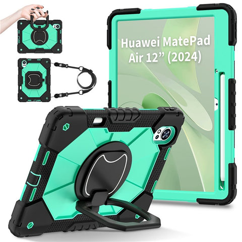For Huawei MatePad Air (2024) Case Silicone+PC Kickstand Tablet Cover