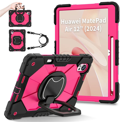 For Huawei MatePad Air (2024) Case Silicone+PC Kickstand Tablet Cover
