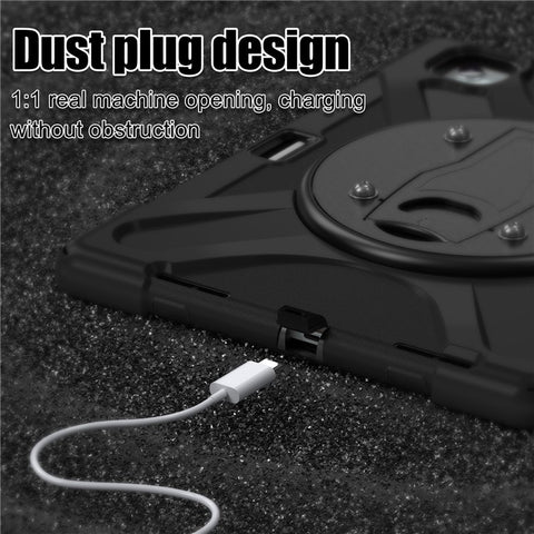 For iPad Air 13 (2026) / (2025) / (2024) / Pro 12.9 (2022) / (2021) / (2020) / (2018) Case Kickstand PC+Silicone Tablet Cover