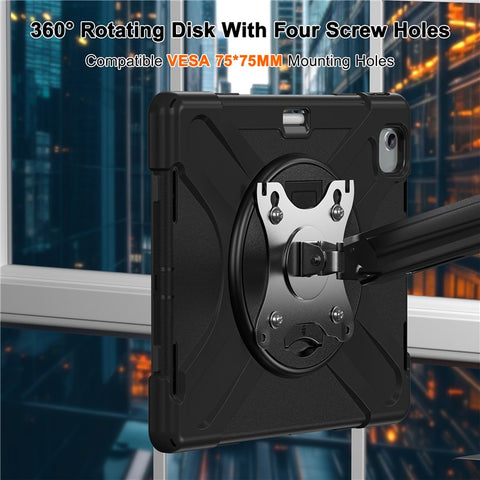 For iPad Air 13 (2026) / (2025) / (2024) / Pro 12.9 (2022) / (2021) / (2020) / (2018) Case Kickstand PC+Silicone Tablet Cover