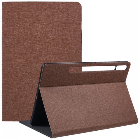 X-LEVEL For Samsung	Galaxy Tab S9+ X810, X816B, X818U / Tab S9 FE+ Case Cloth Texture Leather Tablet Cover