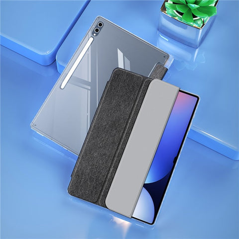DUX DUCIS Unid Series For Samsung Galaxy Tab S10 Ultra / S9 Ultra / S8 Ultra Case TPU+PC+Leather Clear Tablet Cover