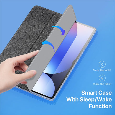 DUX DUCIS Unid Series For Samsung Galaxy Tab S10 Ultra / S9 Ultra / S8 Ultra Case TPU+PC+Leather Clear Tablet Cover