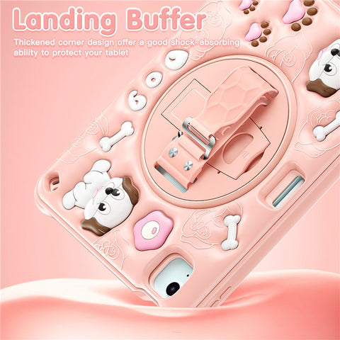 For iPad Air 11 (2025) / (2024) / Air (2022) / (2020) / Pro 11 (2022) / (2021) / (2020) / (2018) Case Kickstand Cute Dog Cover