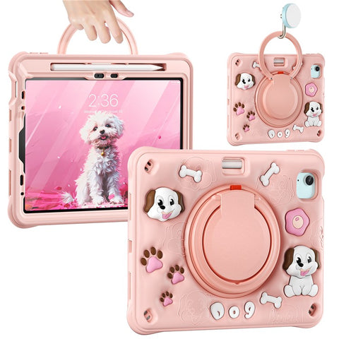 For iPad Air 11 (2026) / (2025) / (2024) / Air (2022) / (2020) / Pro 11 (2022) / (2021) / (2020) / (2018) Case Cute Dog Pattern Kickstand Tablet Cover