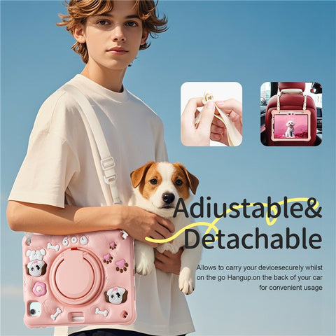 For iPad Air 11 (2025) / (2024) / Air (2022) / (2020) / Pro 11 (2022) / (2021) / (2020) / (2018) Case with Shoulder Strap Kickstand